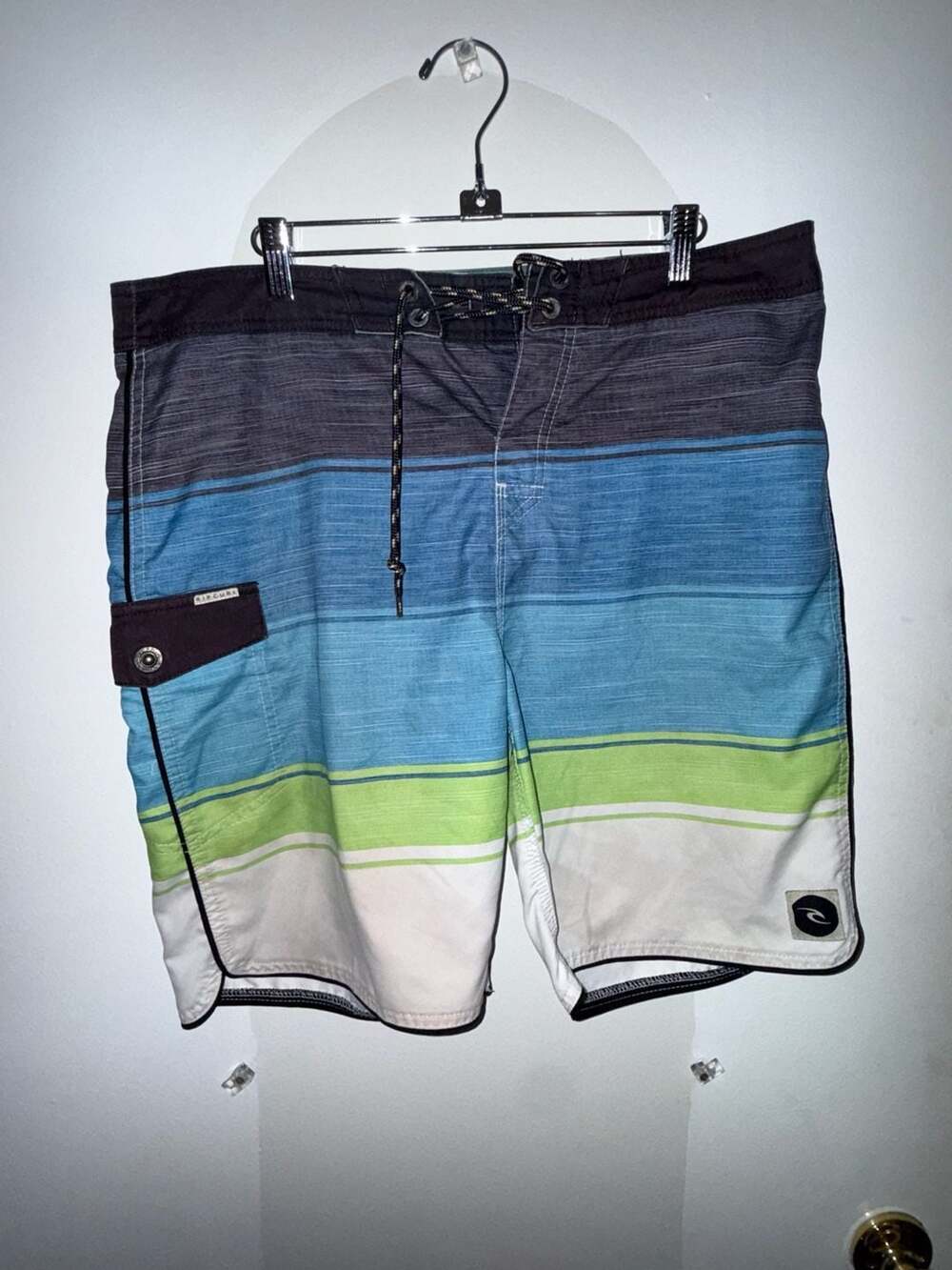 Rip Curl Surf Craft Men's Striped Board Shorts Size 34